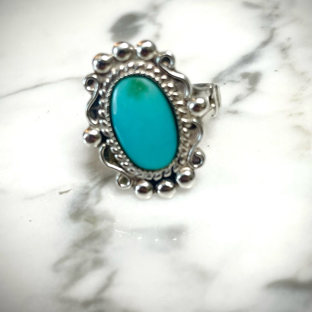 Turquoise and .925 Silver Ring